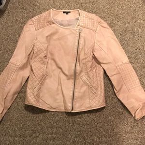 Pink leather jacket